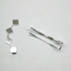 Sterling Silver Casual Square Pin 1