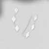 Sterling Silver Rhombus Ear Pins